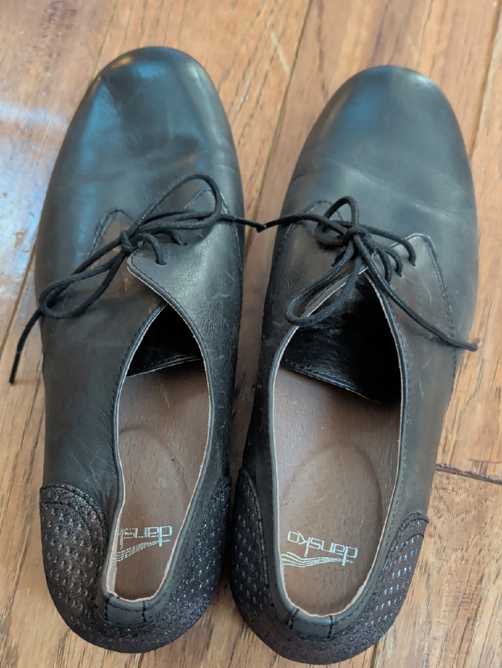 Dankso Louise Academia Black Lace-Up Low Heel Oxfords - Picture 6 of 9